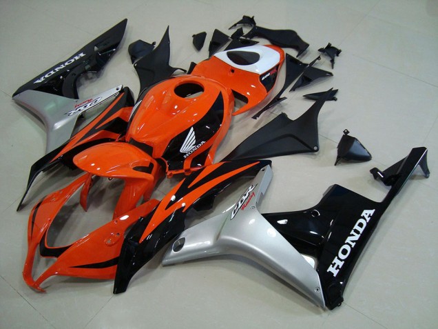 Arancia Argento Nero Kits Carenatura Moto Iniezione CBR 600 RR 07-08 Arancia Argento Nero Kits Carenatura Moto Iniezione CBR 600 RR 07-08