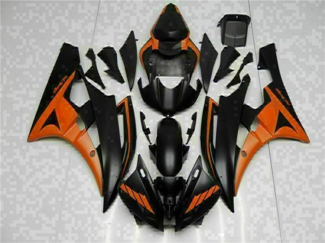 Arancia Nero ABS Kit Carenatura Moto R6 06-07 Arancia Nero ABS Kit Carenatura Moto R6 06-07