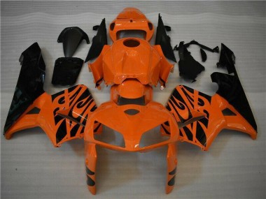 Arancia Nero Kits Carene Moto CBR 600 RR 05-06