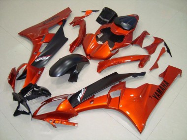 Arancia Nero Opaco Kit Carenatura Moto R6 06-07
