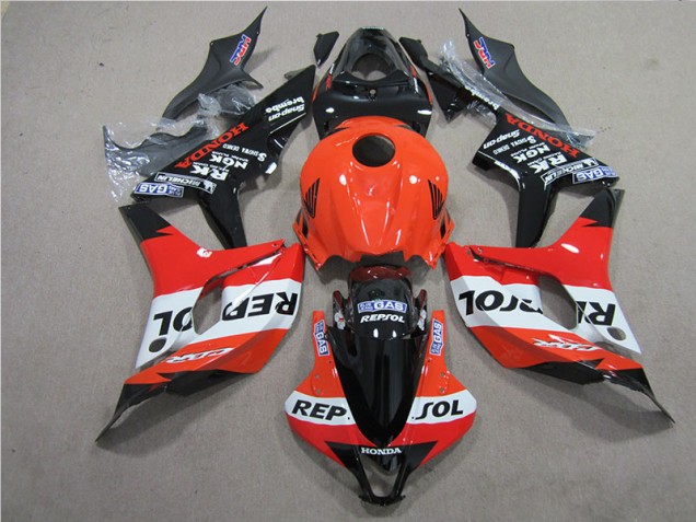 Arancia Nero Repsol Carene Moto & Plastica Moto CBR 600 RR 07-08 Arancia Nero Repsol Carene Moto & Plastica Moto CBR 600 RR 07-08