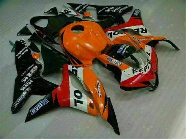 Arancia Nero Repsol Kit Carenatura Iniezione CBR 600 RR 07-08