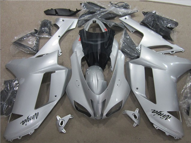 Argento ABS Plastica Moto & Carenatura Moto ZX6R 07-08 Argento ABS Plastica Moto & Carenatura Moto ZX6R 07-08