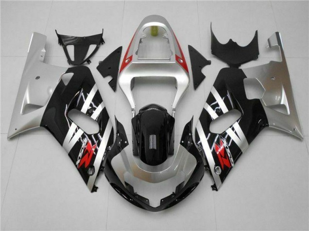 Argento Carene Moto GSXR 600 / 750 K1 K2 K3 01-03 Argento Carene Moto GSXR 600 / 750 K1 K2 K3 01-03