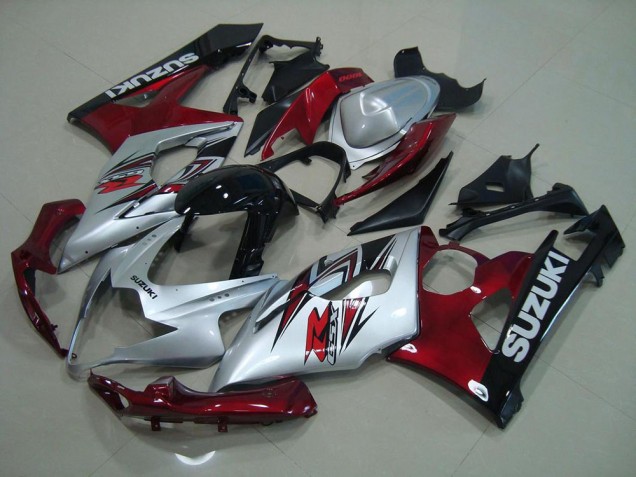 Argento Rosso Carene Moto GSXR 1000 K5 05-06 Argento Rosso Carene Moto GSXR 1000 K5 05-06