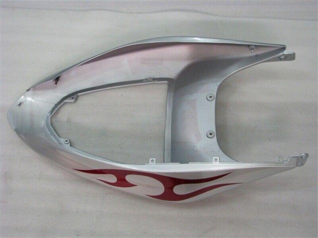 Argento Rosso Fiammas Carene Moto ZX6R 05-06 Argento Rosso Fiammas Carene Moto ZX6R 05-06