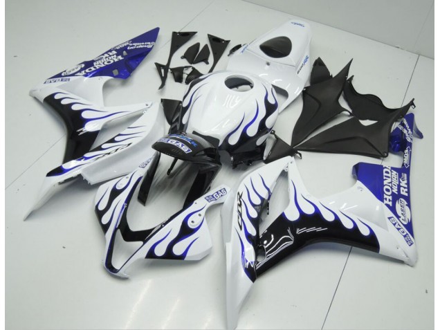 Bianco Blu Fiamma Carene Moto CBR 600 RR 07-08