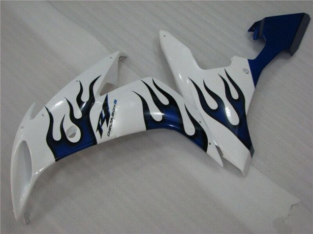 Bianco Blu Fiamma Carene Moto R1 04-06 Bianco Blu Fiamma Carene Moto R1 04-06