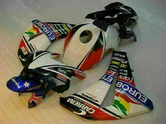 Bianco Blu Kit Carenatura Motocicletta Completo ABS CBR 1000 RR 08-11