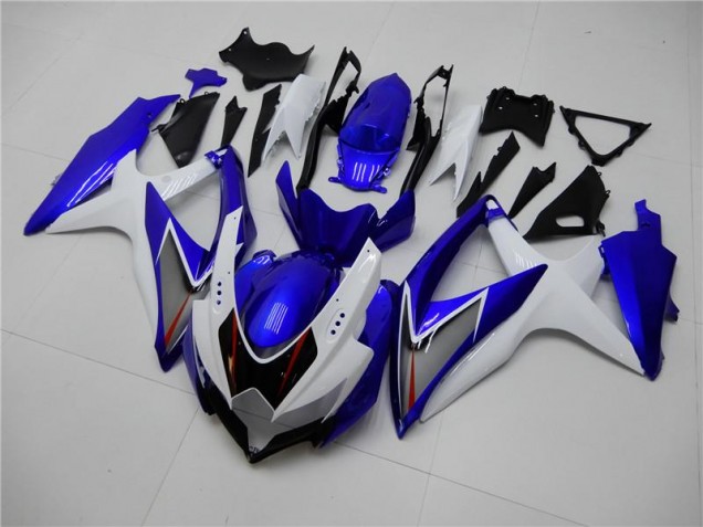 Bianco Blu Kit Carene Moto Completa GSXR 600 / 750 K8 08-10 Bianco Blu Kit Carene Moto Completa GSXR 600 / 750 K8 08-10