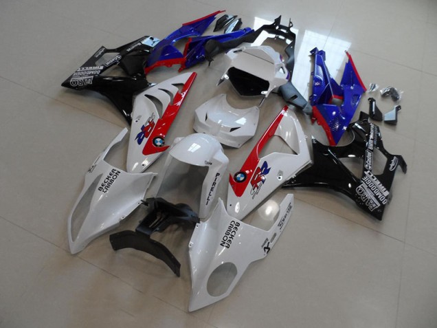 Bianco Blu Rosso Becker Carbon Carene Moto S1000RR 09-14