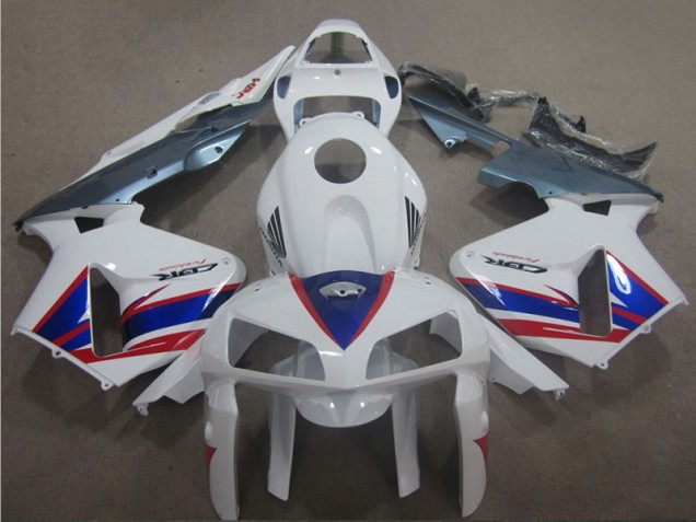 Bianco Blu Rosso Carene Moto CBR 600 RR 05-06 Bianco Blu Rosso Carene Moto CBR 600 RR 05-06