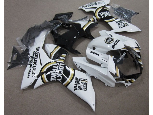Bianco Lucky Strike Nero Motul Kits Carene Moto GSXR 600 K11 11-24