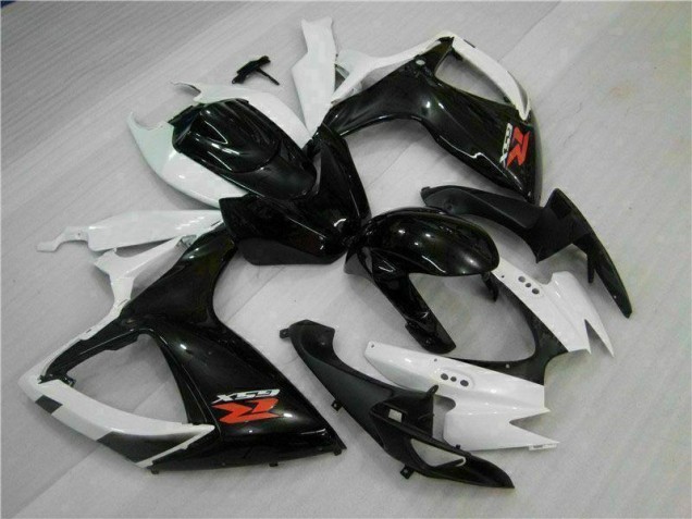 Bianco Nero ABS Kits Carena Moto GSXR 600 / 750 K6 06-07