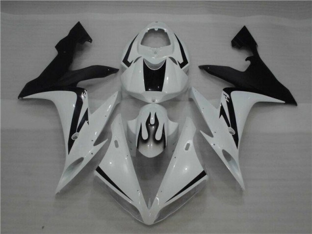 Bianco Nero Fiamma Carene Moto R1 04-06 Bianco Nero Fiamma Carene Moto R1 04-06
