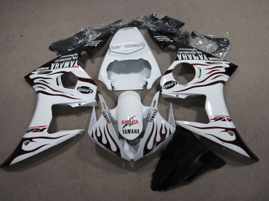 Bianco Nero Fiamma Squalo Carene Moto R6 03-05