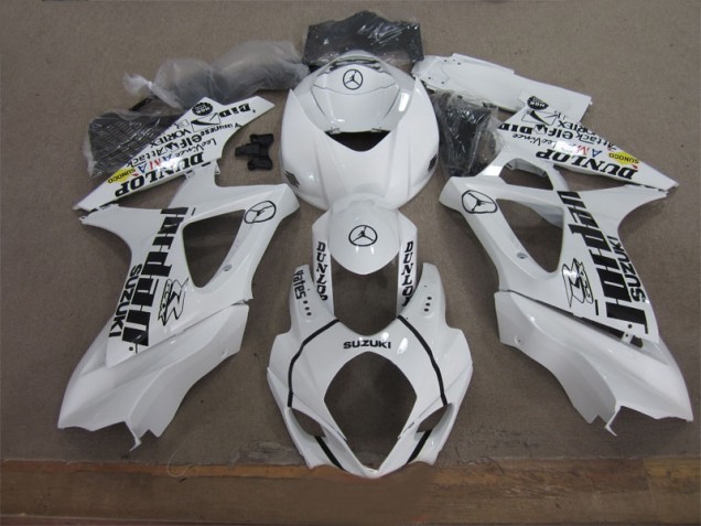 Bianco Nero Jordan Carene Moto GSXR 1000 K7 07-08 Bianco Nero Jordan Carene Moto GSXR 1000 K7 07-08
