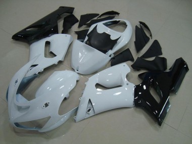 Bianco Nero Kit Carenatura Moto Completa ZX6R 05-06