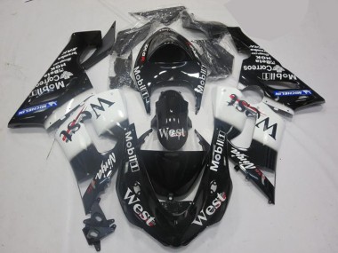 Bianco Nero Kit Carene Moto ZX6R 05-06