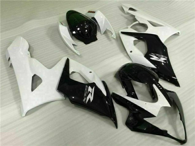 Bianco Nero Kit Completo Carenatura Moto ABS GSXR 1000 K5 05-06 Bianco Nero Kit Completo Carenatura Moto ABS GSXR 1000 K5 05-06