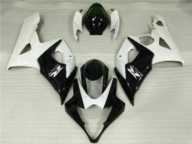 Bianco Nero Kit Completo Carenatura Moto ABS GSXR 1000 K5 05-06 Bianco Nero Kit Completo Carenatura Moto ABS GSXR 1000 K5 05-06