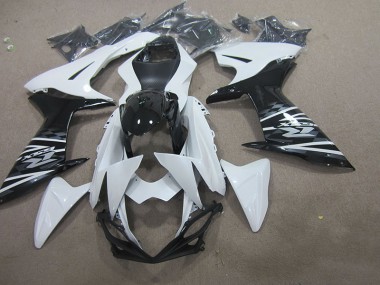 Bianco Nero Kits Carene Moto Completa GSXR 750 K11 11-24
