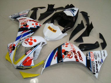 Bianco Nero Pepe Phone Carene Moto R1 12-14