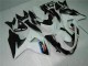 Bianco Nero Plastica Moto GSXR 1000 K9 09-16 Bianco Nero Plastica Moto GSXR 1000 K9 09-16