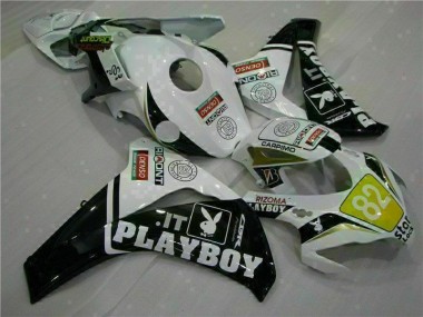 Bianco Nero Playboy ABS Kit Carenatura Moto CBR 1000 RR 08-11