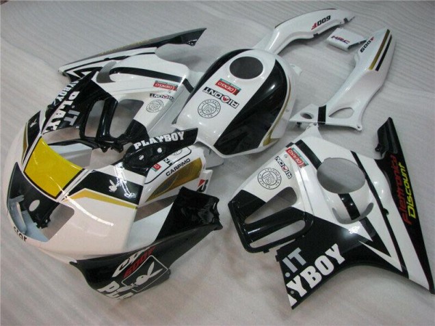 Bianco Nero Playboy Carene Moto CBR 600 F3 95-98 Bianco Nero Playboy Carene Moto CBR 600 F3 95-98