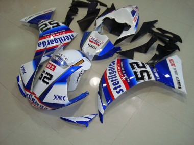 Bianco Nero Sterilgarda Carene Moto R1 12-14