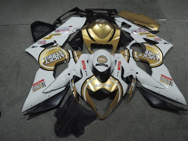 Bianco Oro Lucky Strike Motul Carene Moto GSXR 1000 K5 05-06 Bianco Oro Lucky Strike Motul Carene Moto GSXR 1000 K5 05-06