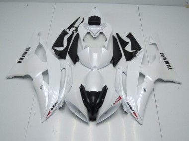 Bianco Perla & Rosso Adesivo Carene Moto R6 08-16