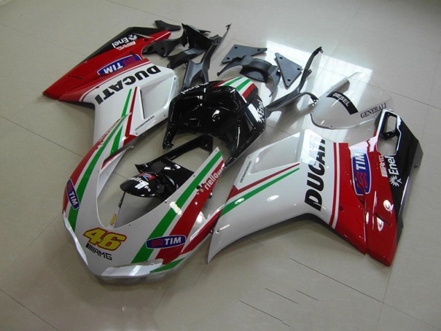 Bianco Rosso 46 Carene Moto Ducati 1098 07-14