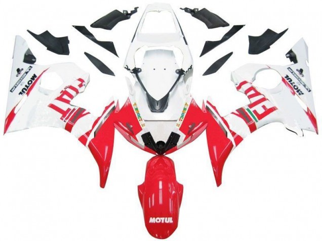 Bianco Rosso Fiat Carene Moto R6 03-05 Bianco Rosso Fiat Carene Moto R6 03-05