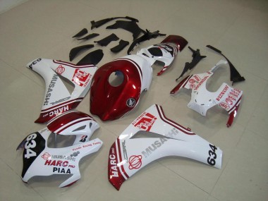 Bianco Rosso HARC Pro PIAA 634 Kits Carenatura Moto Completa CBR 1000 RR 08-11