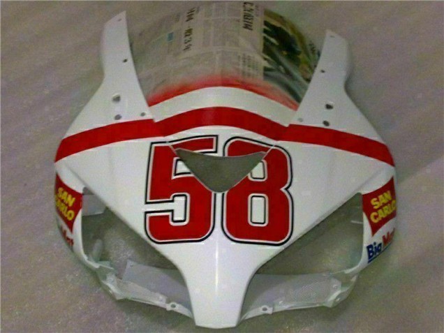 Bianco Rosso Kit Completo Carenatura Moto ABS CBR 1000 RR 04-05 Bianco Rosso Kit Completo Carenatura Moto ABS CBR 1000 RR 04-05