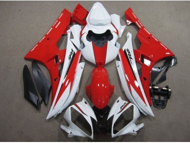 Bianco Rosso Nero Decal Carene Moto R6 06-07