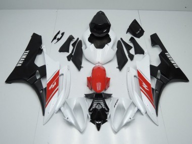 Bianco Rosso & Nero Opaco Carene Moto R6 06-07