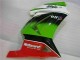 Bianco Verde Nero Ninja Carene Moto EX250 08-12 Bianco Verde Nero Ninja Carene Moto EX250 08-12