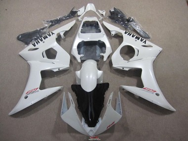 Bianco con Nero Decal Carene Moto R6 03-05