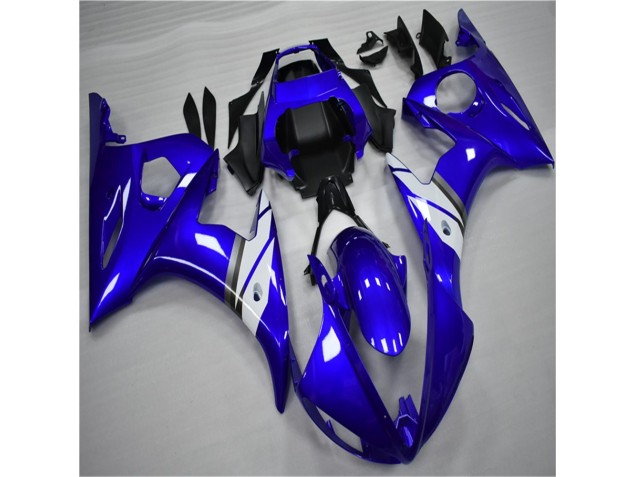 Blu Bianco ABS Moto Plastica & Carene R6 03-05 Blu Bianco ABS Moto Plastica & Carene R6 03-05