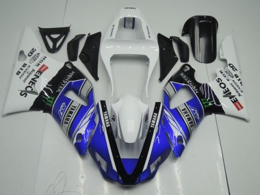 Blu Bianco ENEOS Monster Carene Moto R1 00-01