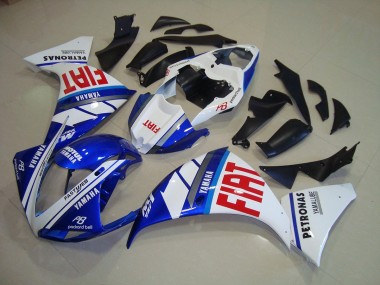 Blu Bianco Fiat Carene Moto R1 12-14