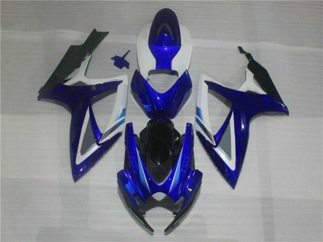 Blu Bianco Kit Carene Moto Completa GSXR 600 / 750 K6 06-07