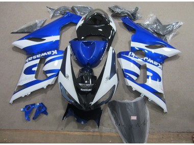 Blu Bianco Kit Carene Moto Completa ZX6R 05-06