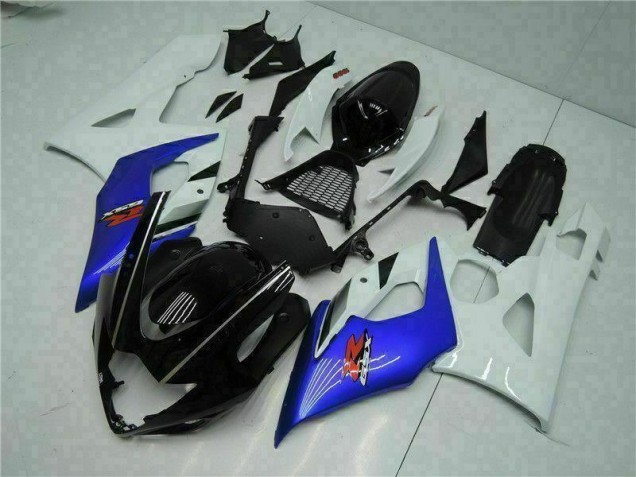 Blu Bianco Kits Carenatura Motocicletta Completo ABS GSXR 1000 K5 05-06 Blu Bianco Kits Carenatura Motocicletta Completo ABS GSXR 1000 K5 05-06