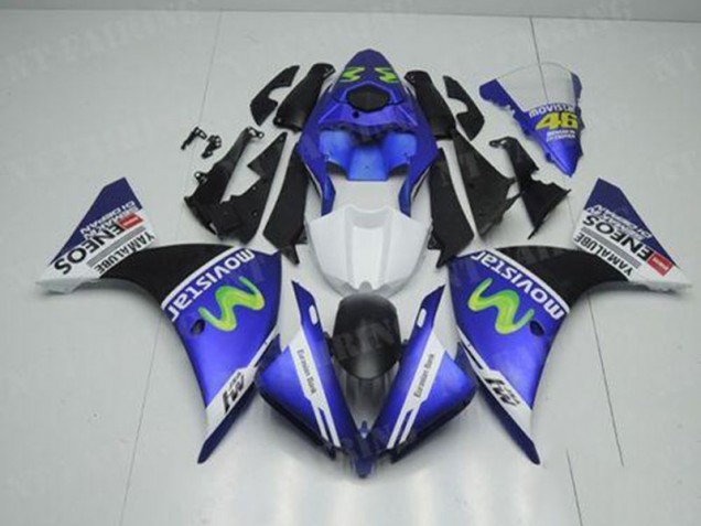 Blu Bianco Nero Kit Carene Moto R1 12-14 Blu Bianco Nero Kit Carene Moto R1 12-14