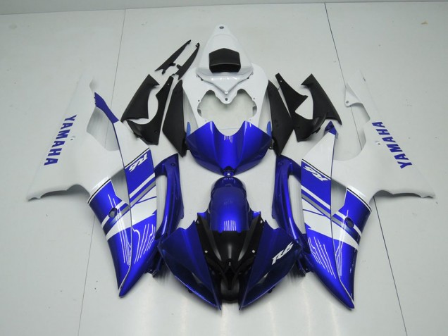 Blu Bianco Stile OEM Carene Moto R6 08-16 Blu Bianco Stile OEM Carene Moto R6 08-16