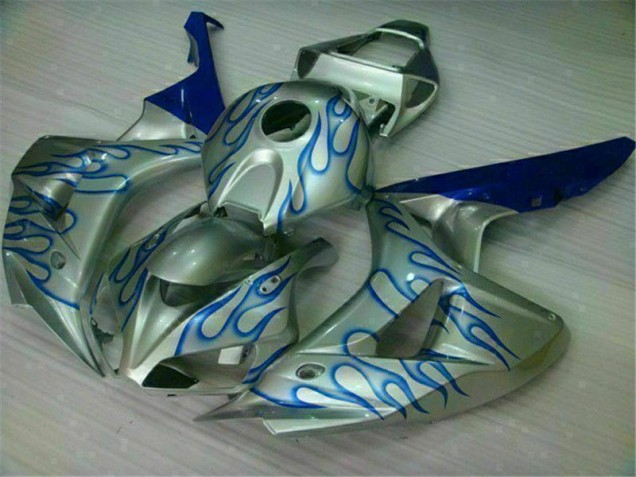 Blu Fiamma Argento Carene Moto CBR 1000 RR 06-07 Blu Fiamma Argento Carene Moto CBR 1000 RR 06-07